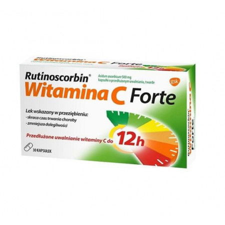 Rutinoscorbin Witamina C Forte (Active C), 500 mg, kapsułki