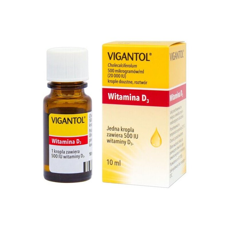 Vigantol, witamina D3 krople doustne, (20.000 j.m./ml), 10 ml