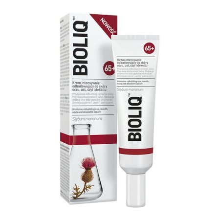 Bioliq 65+, krem intensywnie odbudowujący do skóry oczu, ust