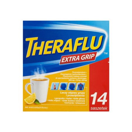 Theraflu Extragrip, 14 saszetek