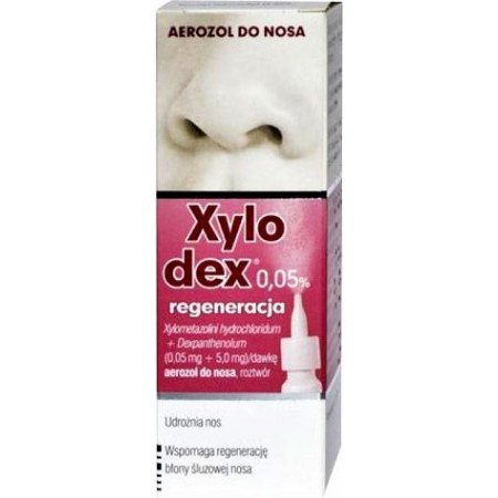 Xylodex 0,05% regeneracja, 0,05 mg + 5,0 mg/dawka, aerozol do