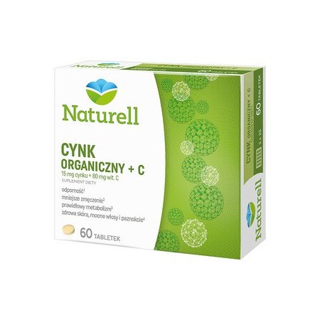 Naturell Cynk Organiczny + C 60 tabl.