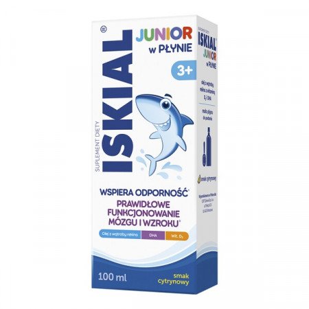Iskial Junior, olej z wątroby rekina w płynie dla dzieci, 100