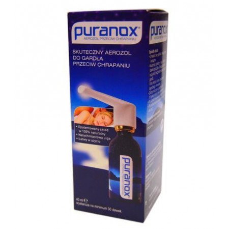 Puranox, aerozol do gardła przeciw chrapaniu, 40 ml