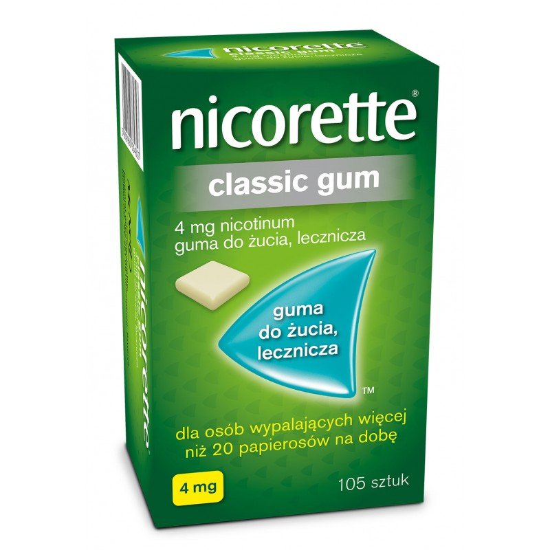 Nicorette Classic Gum 4 mg guma do żucia 105 szt.