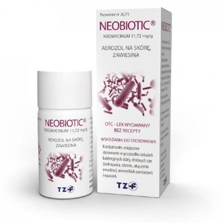 NEOBIOTIC aerozol na skórę, zawiesina, 11,72 mg1g 16g