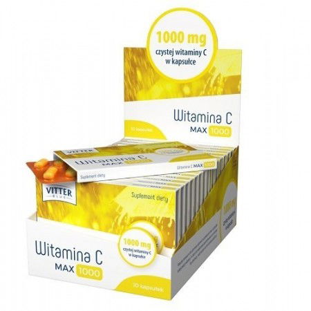 Witamina C Max 1000mg Vitter Blue 10 kapsułek