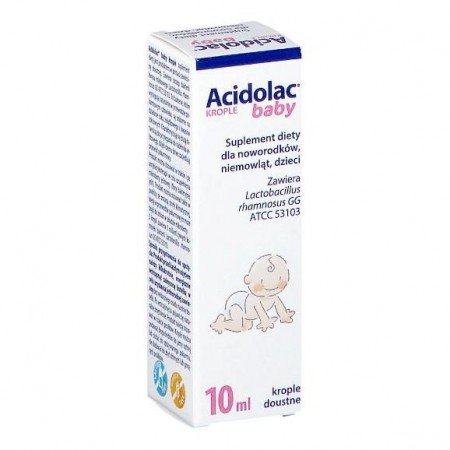 Acidolac baby krople, probiotyk, 10 ml (data ważności 11/2022r.)