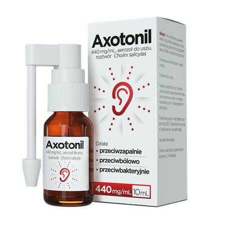 Axotonil aerozol do uszu 0,44g/ml, 10ml