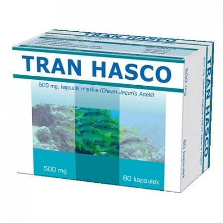 Tran HASCO 500mg Lek w postaci tranu na odporność - 60 kapsułek