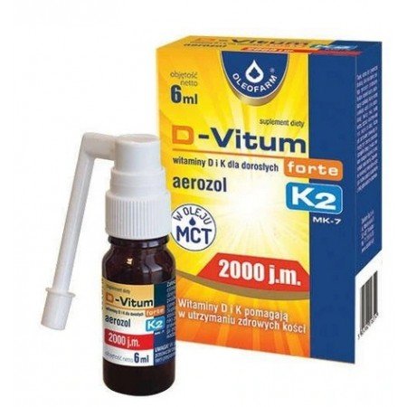 D-Vitum Forte 2000 j.m. K2 aerozol, 6 ml