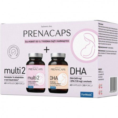 Formeds Zestaw Prenacaps Multi 2 + DHA 2 x 60 kaps.