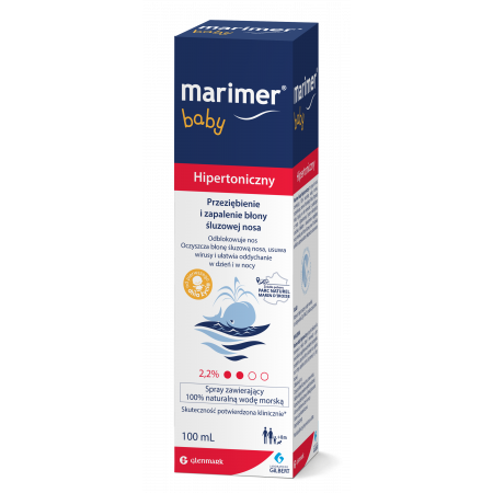 Marimer Baby Hipertoniczny roztwór wody morskiej - 100ml