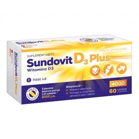 Sundovit D3 Plus, 60 tabletek