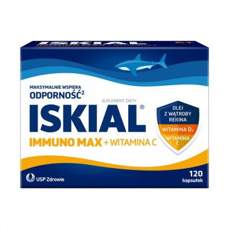 Iskial Immuno Max + Witamina C 120 kapsułek