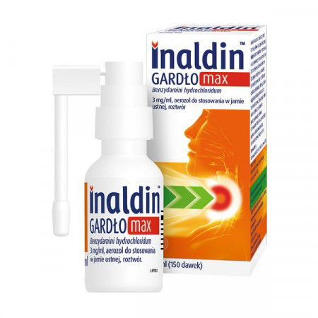 Inaldin Gardło MAX 3 mg/ml, aerozol 30 ml