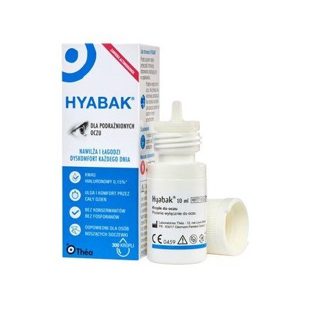 Hyabak, 0,15%, nawilżające krople do oczu i soczewek