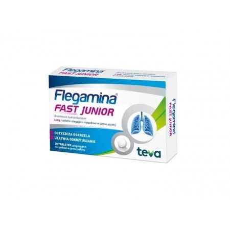 Flegamina Fast Junior 4mg 20 tabetek