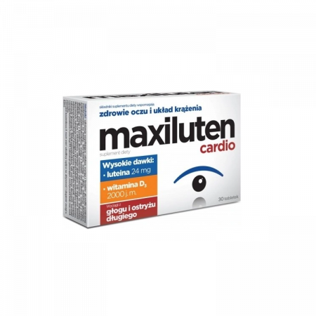 Maxiluten cardio - zdrowie oczu i układu krążenia, 30 tabletek
