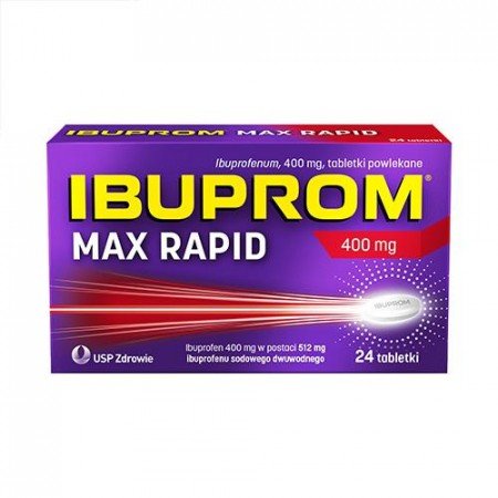 Ibuprom Max Rapid, tabletki, 24 szt.