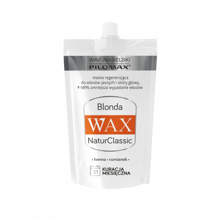 Maska regenerująca BLONDA do włosów jasnych WAX NaturClassic 50