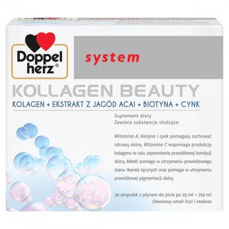 Doppelherz system Kollagen Beauty, kolagen płyn, 25 ml