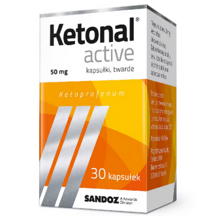 Ketonal Active 50 mg, 30 kapsułek twardych