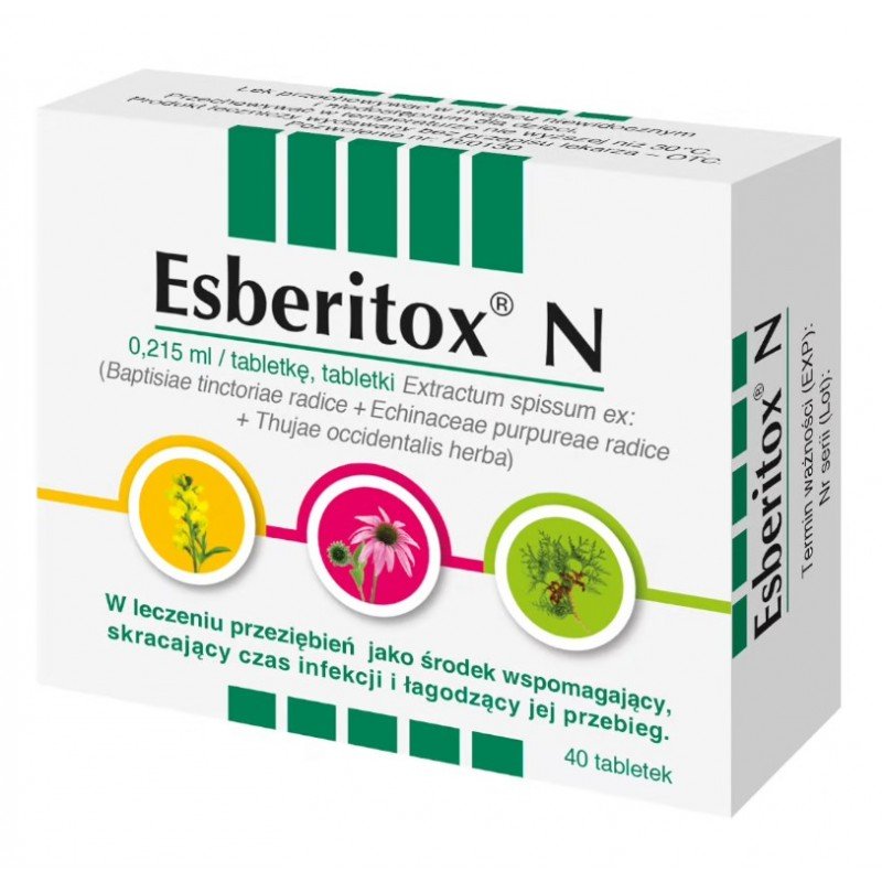 Esberitox N tabletki 10mg+7,5mg+2mg 40 tabl.