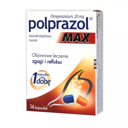 Polprazol Max, 20 mg, kapsułki dojelitowe, twarde, 14 szt.