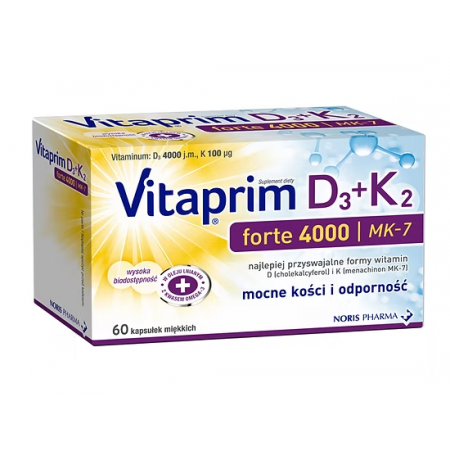 Vitaprim D3 Forte 4000 + K2 60kps