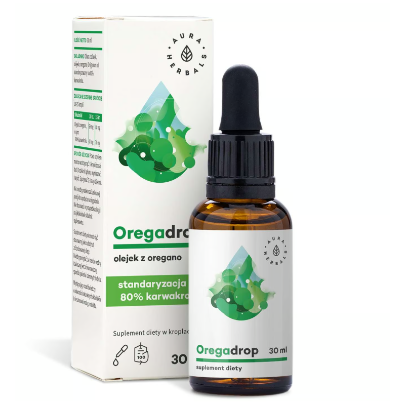 Aura Herbals Oregadrop Olejek z oregano krople - 30 ml Aura Herbals Oregadrop Olejek z oregano krople - 30 ml