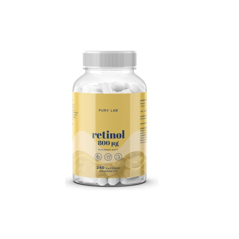 Pure Lab Retinol 800 mcg kapsułki - 240 kaps. Pure Lab Retinol 800 mcg kapsułki - 240 kaps.