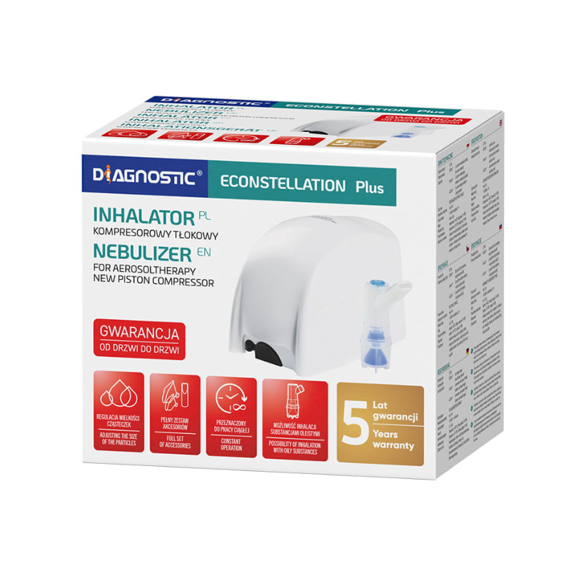 Diagnostic Econstellation Plus Inhalator kompresorowy tłokowy Diagnostic Econstellation Plus Inhalator kompresorowy tłokowy