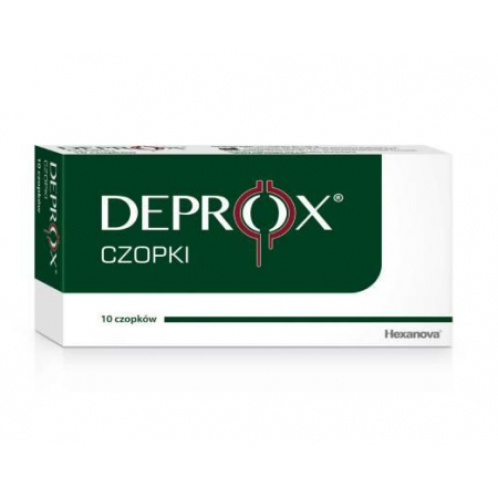 Deprox czopki doodbytnicze - 10 czop. (2 blist. po 5 szt.)