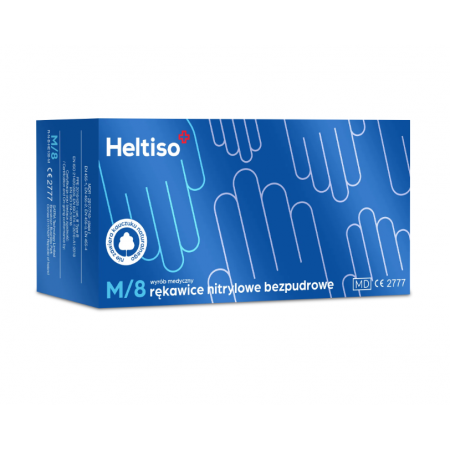 Heltiso Rękawice diagnostyczne i ochronne bezpudrowe nitrylowe