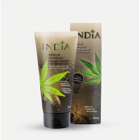 INDIA Serum z olejem konopnym dla suchej skóry 50ml