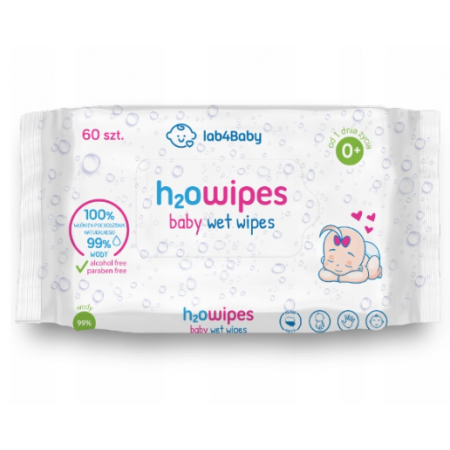 Lab4baby H2O Wipes Baby Wet Wipes Chusteczki nawilżane