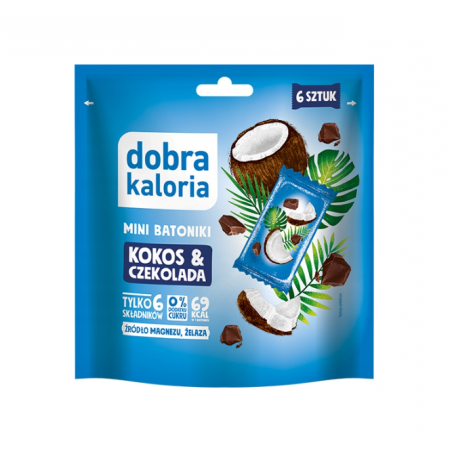 Dobra kaloria mini batoniki kokos& czekolada 102g