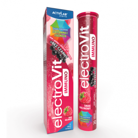 ElectroVit Immuno smak malinowy tabletki musujące - 20 tabl.