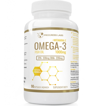 Omega-3 + Witamina E 1000mg kapsułki miękkie - 90 kaps.