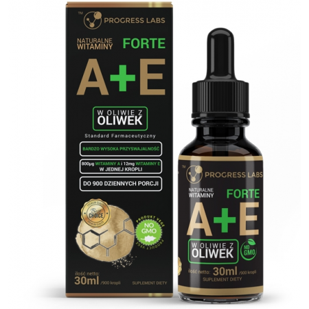 Naturalne Witaminy A + E Forte krople - 30 ml