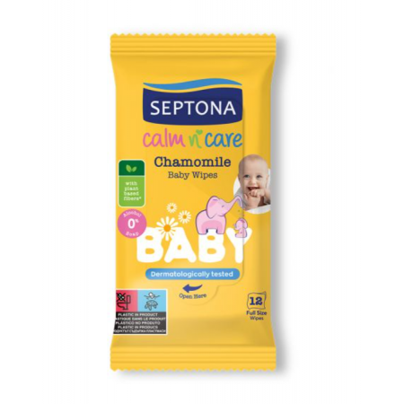 SEPTONA CALM N'CARE BABY CHAMOMILE Nawilżane Chusteczki z
