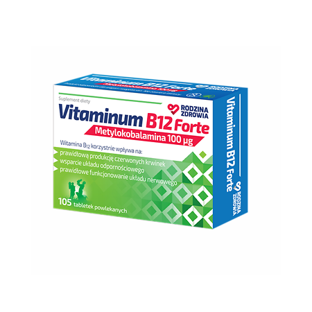 Rodzina Zdrowia Vitaminum B12 Forte tabletki powlekane - 105