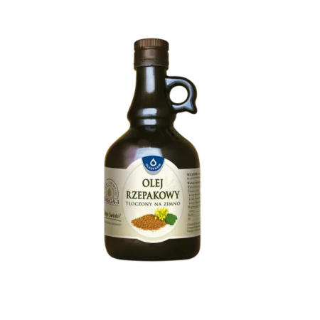 Olej Rzepakowy tłoczony na zimno płyn - 500 ml