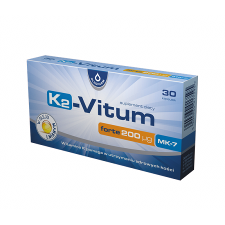 K2-Vitum Forte 200 ug MK7 kapsułki - 30 kaps.