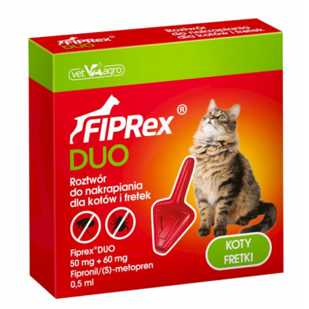Fiprex Duo (50mg+60mg) S - 0,5ml kot i fretka