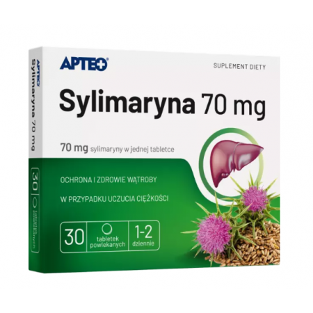 Sylimaryna 70 mg Apteo tabletki powlekane - 30 tabl.