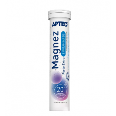 Magnez Forte Extra Z Witaminą B6 Apteo o smaku cytrynowym