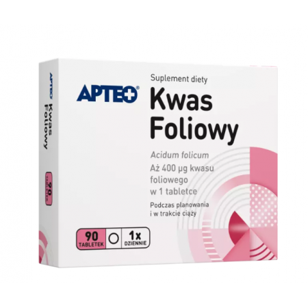 Kwas Foliowy Apteo tabletki - 90 tabl.
