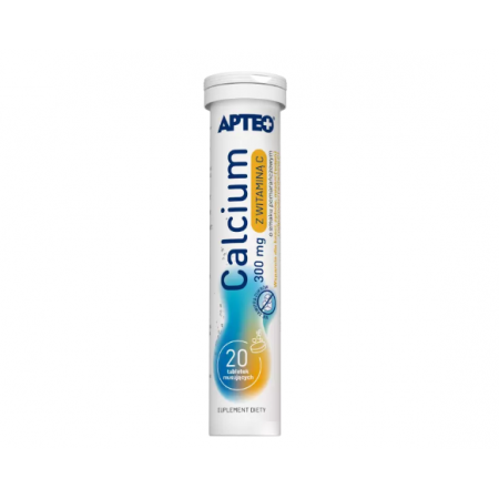 Calcium Z Witaminą C Apteo o smaku pomarańczowym tabletki